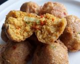 A picture of step 7 of Mini Cous-cous balls.