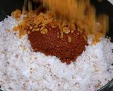 A picture of step 2 of Chamsur dana healthy ladoos.