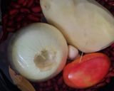 Foto del paso 2 de la receta: Los frijoles más cremosos 🫘 Porotos colorados con crema de vegetales de temporada