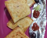 A picture of step 3 of Chinese Cheese Parcels.