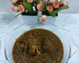 A picture of step 3 of Mutton spinach.