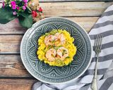 Sáfrányos risotto chilis garnélával recept fázis 5 fotója