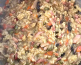Foto del paso 7 de la receta: Risotto de champiñones más tres colores