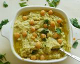 A picture of step 3 of Creamy avocado chickpea hummus.