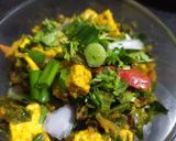 हरे प्याज़ की भुर्जी (Green onion bhurji recipe in Hindi) रेसिपी चरण 5 फोटो