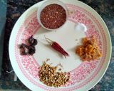 A picture of step 1 of Flax Podi Powder.