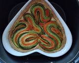 Foto del passaggio 10 della ricetta Torta salata con zucchine, carote e patata, cottura airfryer 🌷