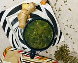A picture of step 4 of Green moong soup.