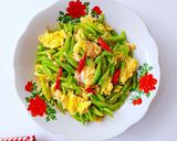 Foto langkah ke 4 dari resep Orak Arik Telur Buncis Saus Tiram.