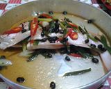 Foto langkah ke 4 dari resep Ikan kakap tim taosi.