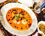 A picture of step 9 of Tri-Color Bell Pepper Cabbage Jhol Momos.