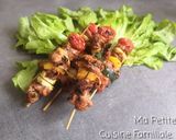 Une image de l'étape 4 de Brochette de filet mignon de porc, marinade provençale.