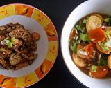 Foto langkah ke 10 dari resep Tumis terong ayam saus miso (chicken and eggplant with miso lime sauce).