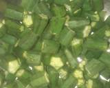 Lady finger with onion and karonde(karissa carandas) recipe step 1 photo