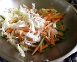A picture of step 2 of Veg cheese spaghetti.