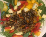 A picture of step 2 of Alkaline Mushroom Salad.