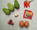 Foto langkah ke 1 dari resep Tumis Labu Siam orak arik telur DEBM.