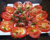 A picture of step 4 of Tomato salad dhaba style.