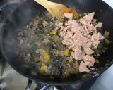 Une image de l'étape 11 de One pot pasta « Marin » aux thon, poivron jaune, algues et bouillon de crevettes.