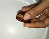 A picture of step 1 of Almond stuffed dates chocolate.