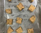 A picture of step 7 of Square milk choco cookies in a cookie dough batter.