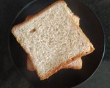 A picture of step 1 of Bread Halwa.