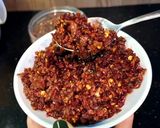 Foto langkah ke 5 dari resep Dried Chilli Oil Gurih Super Pedas Khas Dimsum dan Masakan Lainnya.