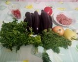 Pas rețetă Vinete umplute cu carne tocată 1 fotografie