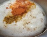 A picture of step 3 of Three spice Aloo bengan.