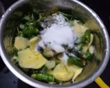 A picture of step 3 of Mango green chutney.
