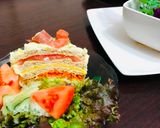 Foto del paso 3 de la receta: Torta sándwich en capas escarchada Sueco smörgåstårta Japonés SMOGUASTORTA🇸🇪🇺🇾🇯🇵スモーガストルタ