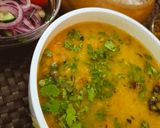 A picture of step 5 of Dhaba style Moong ki daal.
