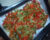 Foto del paso 4 de la receta: Sama con verduras y papas embarradas al horno
