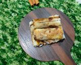 A picture of step 3 of Banana Nutella Roll.