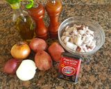 Foto del paso 1 de la receta: Chipirones encebollado con papa al pimentón. #delantaldorado