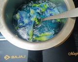 A picture of step 3 of Butterfly pea flower tea.