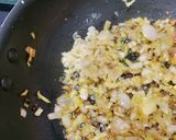 A picture of step 3 of Panash Matar Masala (Odia Style Curry/lunch).