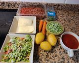 Foto del paso 1 de la receta Albóndigas XL en salsa jardinera
