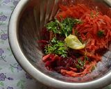 A picture of step 4 of Beetroot and carrot salad 🥗.