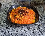 A picture of step 6 of Koshari in a New Way.