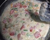 A picture of step 5 of White sauce pasta.