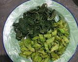Foto langkah ke 1 dari resep Oseng Tempe Kecipir dan Daun Singkong.