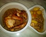 A picture of step 3 of Brown rice with potato and carrot gravy.