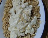 Foto langkah ke 3 dari resep Nasi Goreng Panggang Topping Carbonara Ayam.