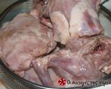 A picture of step 2 of Rabbit with red sauce from Zakynthos.