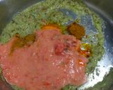 A picture of step 7 of Bafla Baati and Daal with Spinach.