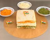 A picture of step 14 of Tiranga Sandwich (Republic Day Special).