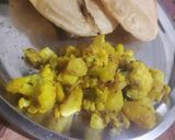 A picture of step 3 of Gobhi aloo.