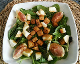 Foto del paso 8 de la receta: Ensalada de espinacas, higos, tofu y manzana