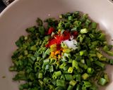 A picture of step 3 of Spring Onion Sabji.